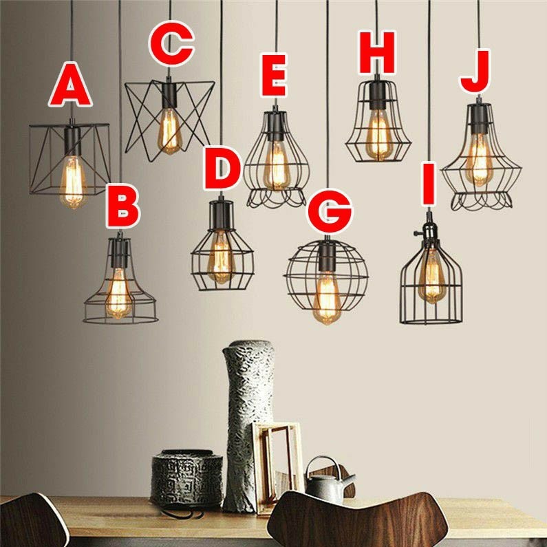 Đèn thả trần Retro Rọ sắt | HPA Lighting