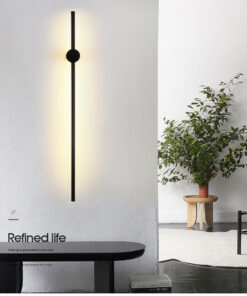 Đèn Tường LED dạng thanh dài đế trụ đen ART752B| HPA Lighting